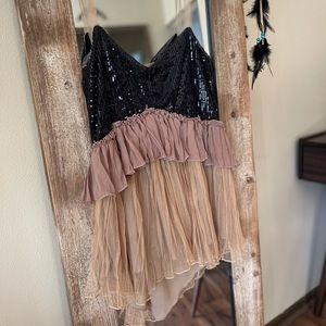 Gimmicks sequin spaghetti strap tank top